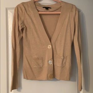 Tan button cardigan
